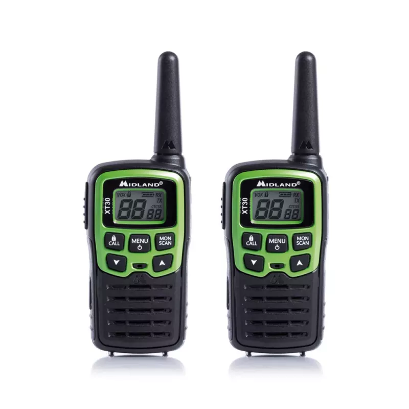 Midland XT30 2x PMR446 -radiopuhelinsarja vihreä