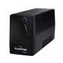 TECNOWARE UPS ERA PLUS 600 SCHUKO line-interactive 600VA/360W, 12V 7Ah akku, 2 Schuko-pistorasiaa, USB, musta