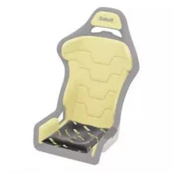 SABELT SIM RACING Sim Foam Pro Kit istuinpehmuste, muotonsa säilyttävä, ergonominen, 40x50 cm - musta