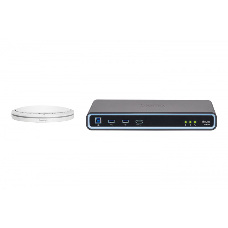Biamp Devio SCR-20TX White -konferenssikeskitin / yhteistyöprosessori