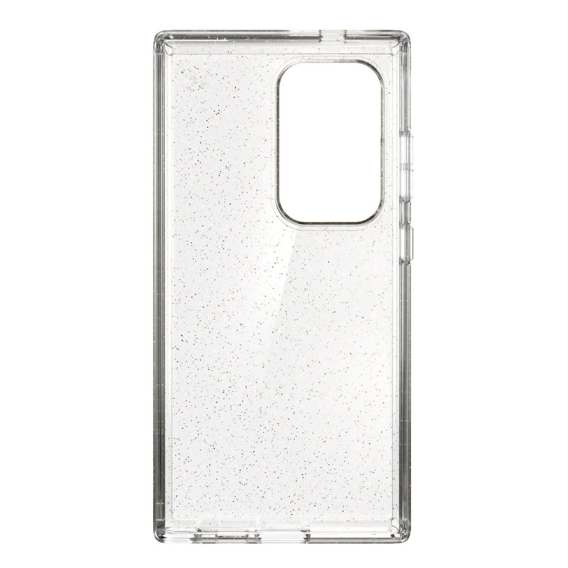 Speck Presidio Lux Glitter -kotelo Samsung Galaxy S24 Ultra (Clear / Gold Glitter)