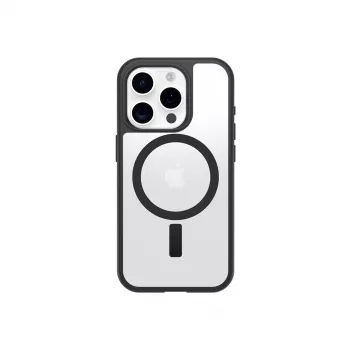 OtterBox React Series MagSafe-kotelo Apple iPhone 16 Pro - Black Crystal (läpinäkyvä/musta)