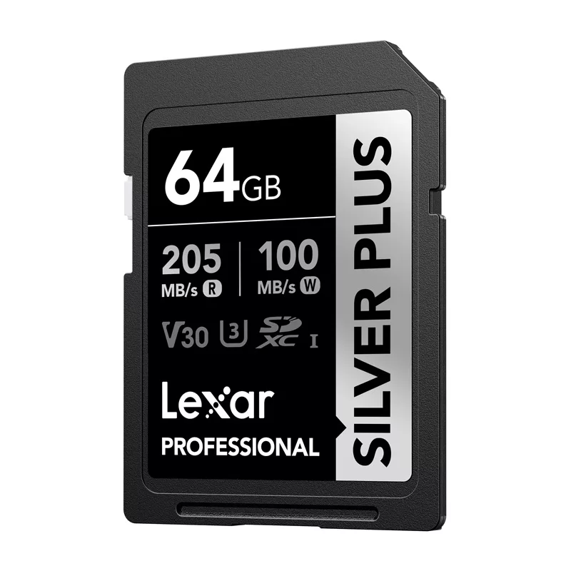 Lexar Professional SILVER PLUS SDXC 64GB muistikortti UHS-I U3 V30 A2