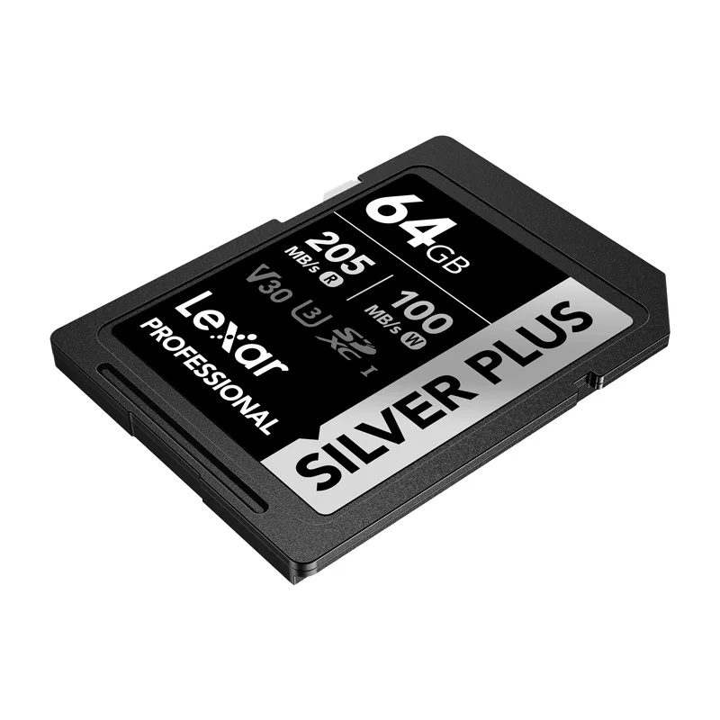 Lexar Professional SILVER PLUS SDXC 64GB muistikortti UHS-I U3 V30 A2