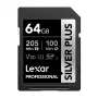 Lexar Professional SILVER PLUS SDXC 64GB muistikortti UHS-I U3 V30 A2