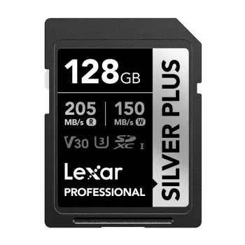 Lexar Professional SILVER PLUS SDXC 128GB muistikortti UHS-I U3 V30
