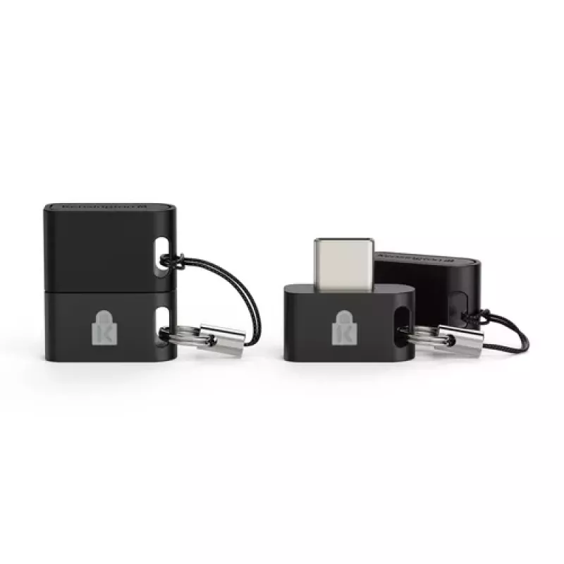 Kensington VeriMark IT 2.0 sormenjälkilukija, USB-C, FIDO2, Windows Hello, musta
