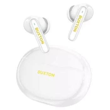 Buxton BTW 7200 Tuya langattomat nappikuulokkeet latauskotelolla, valkoinen