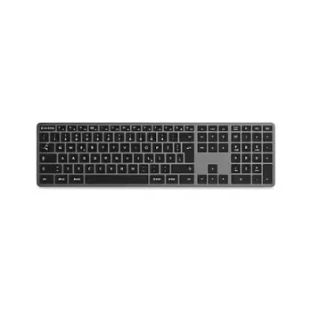 Satechi Slim X3 Bluetooth -näppäimistö, Swiss Layout, Space Gray/Black Keys