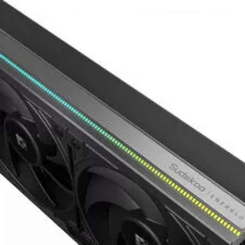 Sudokoo Energlo 360 AiO neste-CPU-jäähdytin, LCD-näyttö, ARGB - 360mm, musta