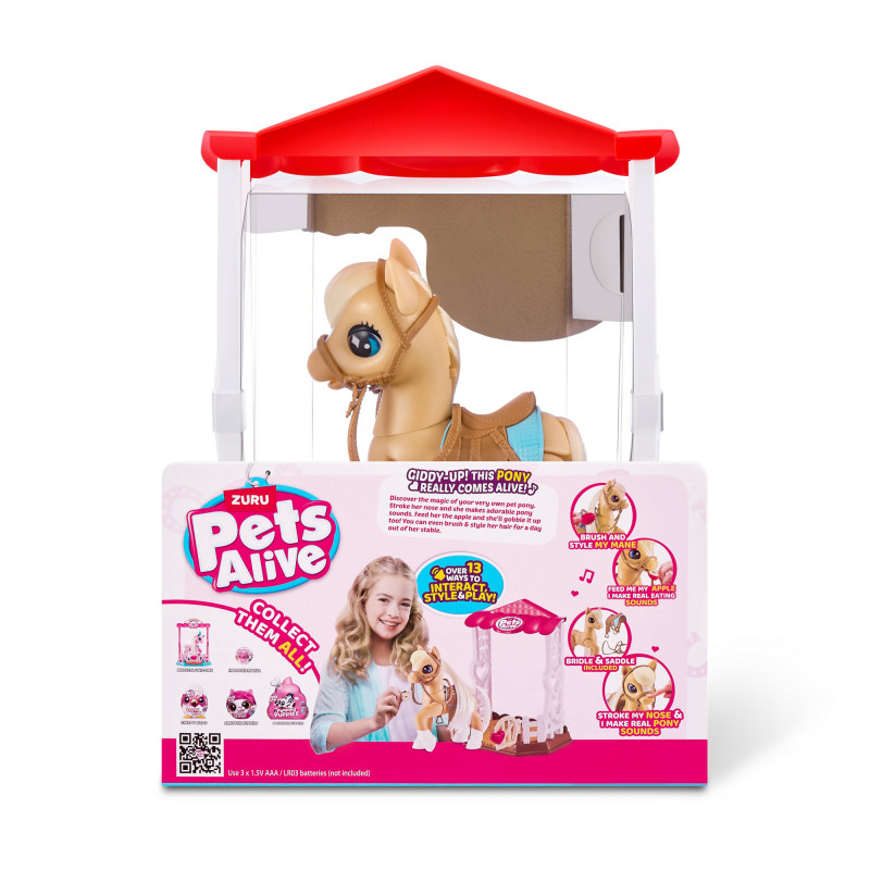 Zuru Pets Alive Magical Pony tallilla – interaktiivinen elektroninen yksisarvislelu