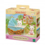 EPOCH Sylvanian Families suklaapupukaksoset lastenvaunuilla