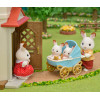 EPOCH Sylvanian Families suklaapupukaksoset lastenvaunuilla