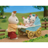 EPOCH Sylvanian Families suklaapupukaksoset lastenvaunuilla