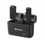 SANDBERG Streamer USB-C langaton mikrofoni x2 - kaksimikrofonisetti - 20 Hz - 20 kHz