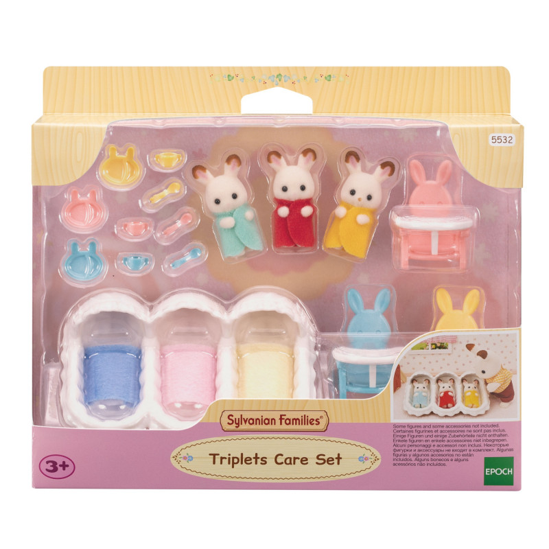 Sylvanian Families kolmoset aloituspaketti - vauvanhoitotarvikkeiden leikkisarja