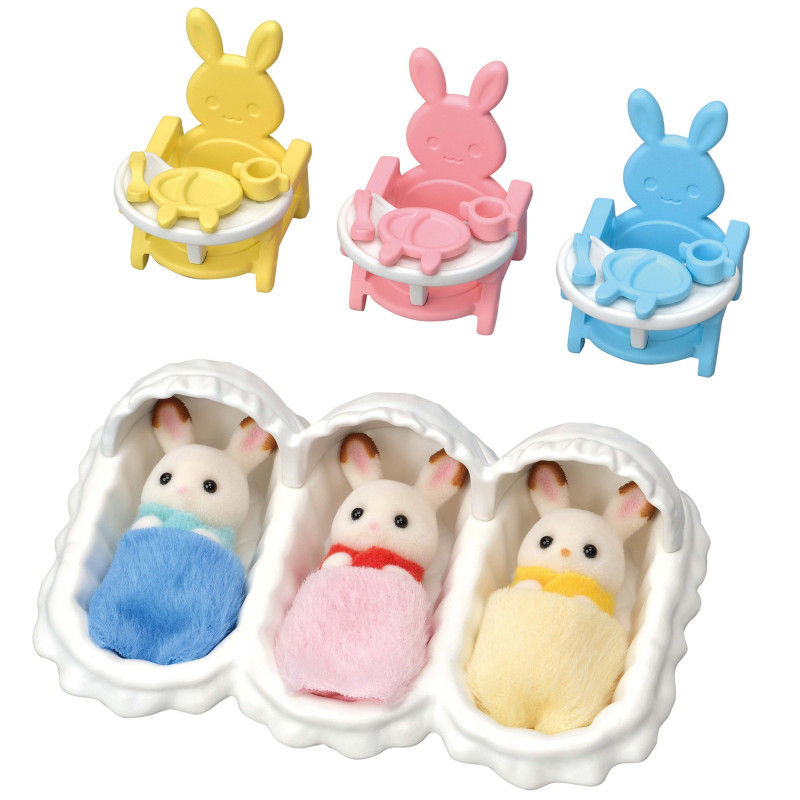 Sylvanian Families kolmoset aloituspaketti - vauvanhoitotarvikkeiden leikkisarja