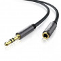 UGREEN AV118 3,5 mm AUX-jatkokaapeli 1 m – uros naaras – musta