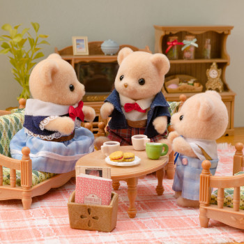 EPOCH Sylvanian Families Biscuit Bear perhe - 4 keräilyfiguuria