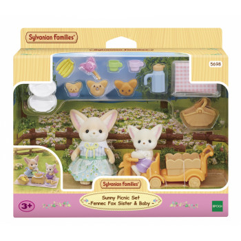 EPOCH Sylvanian Families aurinkoinen piknik-setti - fennekkikettu sisko & vauva
