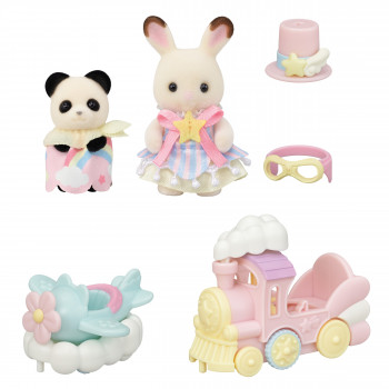 Sylvanian Families huvipuisto leikkisetti junaradalla