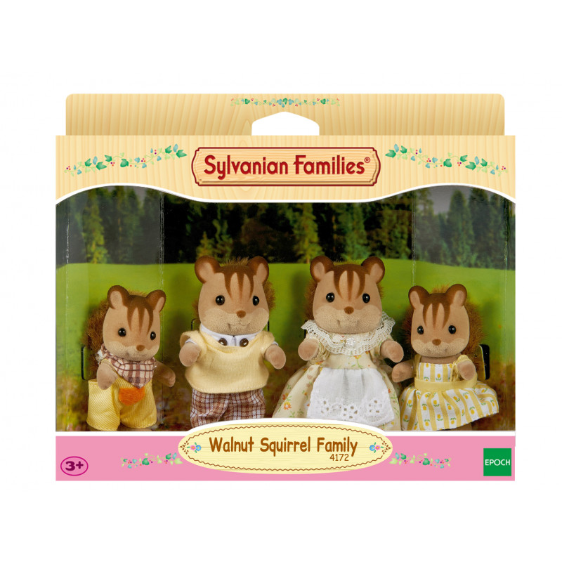 Epoch Sylvanian Families pähkinäoravaperhe figuurisarja