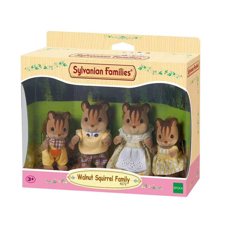 Epoch Sylvanian Families pähkinäoravaperhe figuurisarja