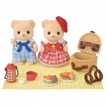 EPOCH Sylvanian Families Biscuit Bear sisarukset piknik-hauskuus leikkisarja