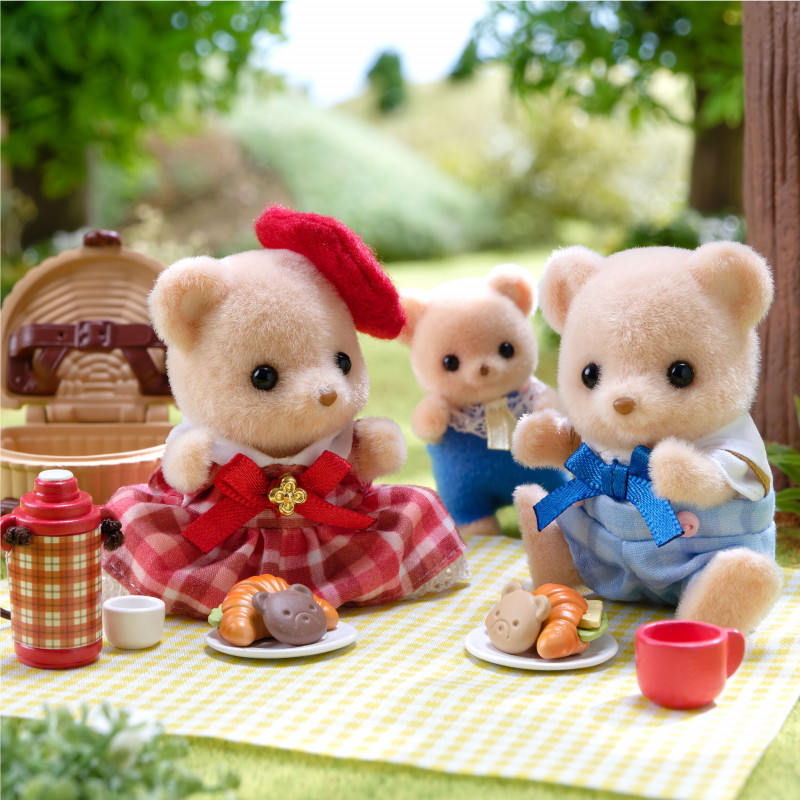 EPOCH Sylvanian Families Biscuit Bear sisarukset piknik-hauskuus leikkisarja