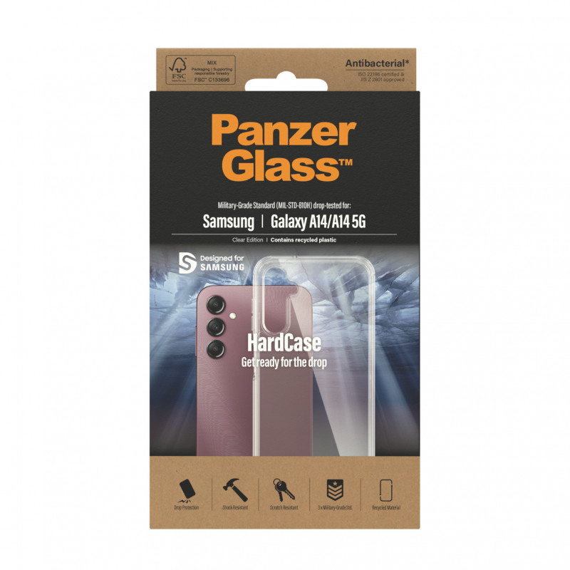 PanzerGlass ClearCase Samsung Galaxy A14 5G läpinäkyvä suojakotelo