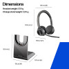 Plantronics Voyager 4320 UC V4320-M C, USB-A, musta