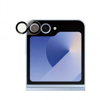 PanzerGlass PicturePerfect kameralinssinsuojus Samsung Galaxy Z Flip6 (F741, F7374) - ultrakirkas karkaistu lasi, 9H-kovuus, naarmu- ja iskunkestävä, oleofobinen pinnoite, helppo asennus