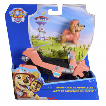 PAW Patrol Liberty pelastusmoottoripyörä keräilyhahmolla - Spin Master 6074761