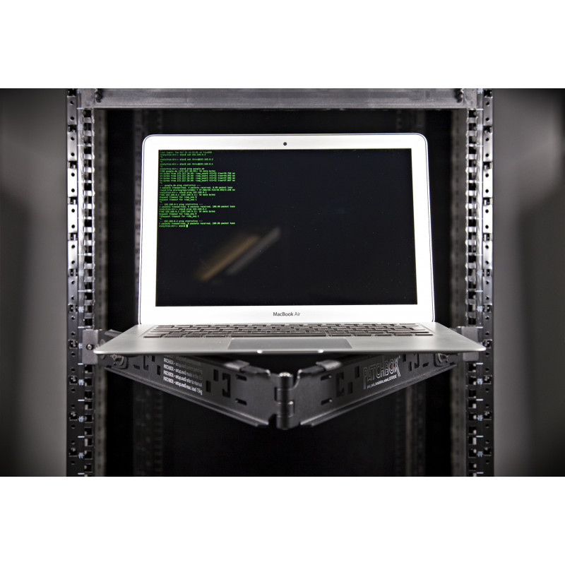PATCHBOX Setup.exe rack-asennustyökalu 19 tuuman laitteille, musta
