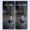 UGREEN EC305 30W USB-C + USB-A seinälaturi PD 3.0 PPS Quick Charge 3.0 musta