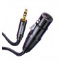 UGREEN AV182 XLR-uros - 3,5 mm TRS-uros -audiokaapeli 1 m musta