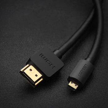 UGREEN HD127 Micro-HDMI-HDMI-kaapeli 4K 3D 1m musta