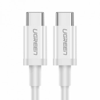 UGREEN US264 USB-C - USB-C-kaapeli 60W PD 1,5m valkoinen