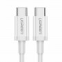 UGREEN US264 USB-C - USB-C-kaapeli 60W PD 1,5m valkoinen