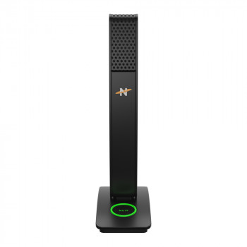 Neat MIC-1010-01 USB-kondensaattorimikrofoni herttakuvviolla, kuulokemonitoroinnilla, mykistyspainikkeella, pöytätelineellä
