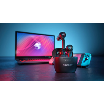 Roccat Syn Buds Air True Wireless -nappikuulokkeet, Bluetooth 5.1, musta (ROC-14-102-02)