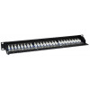 Intellinet 513487 24-porttinen Cat5e STP 1U rack-asennettava patch-paneeli, musta