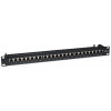 Intellinet 513487 24-porttinen Cat5e STP 1U rack-asennettava patch-paneeli, musta