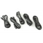 Zebra virtajohto BS 1363 - IEC C13, 240V, 1,8m, 5 kpl:n pakkaus
