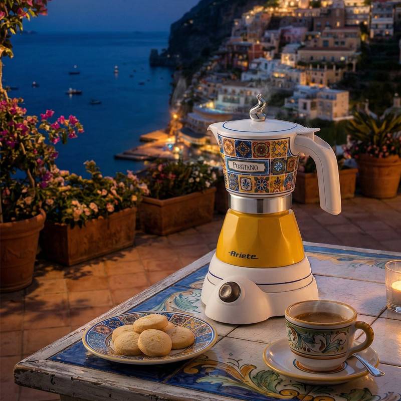 Ariete Moka Positano Electric sähköinen mokakeitin 1358PO, musta