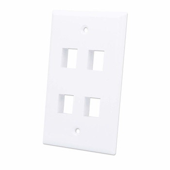 Intellinet 163316 pinta-asennettava kotelo 4 Keystone-moduulille, valkoinen