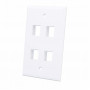 Intellinet 163316 pinta-asennettava kotelo 4 Keystone-moduulille, valkoinen