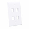 Intellinet 163316 pinta-asennettava kotelo 4 Keystone-moduulille, valkoinen