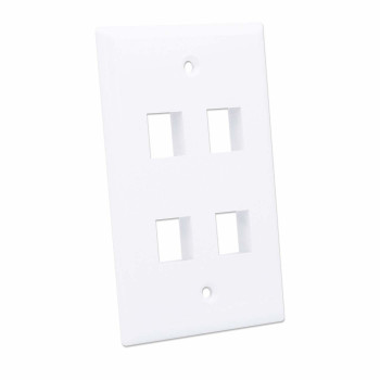 Intellinet 163316 pinta-asennettava kotelo 4 Keystone-moduulille, valkoinen