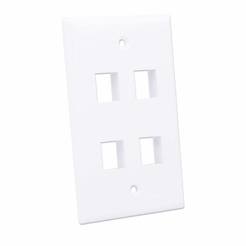 Intellinet 163316 pinta-asennettava kotelo 4 Keystone-moduulille, valkoinen